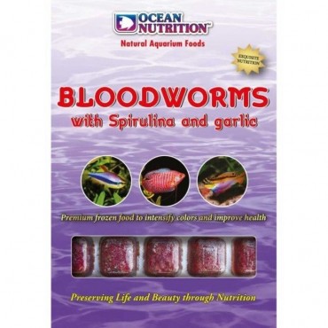 Ocean Nutrition Bloodworm with spirulina and garlic